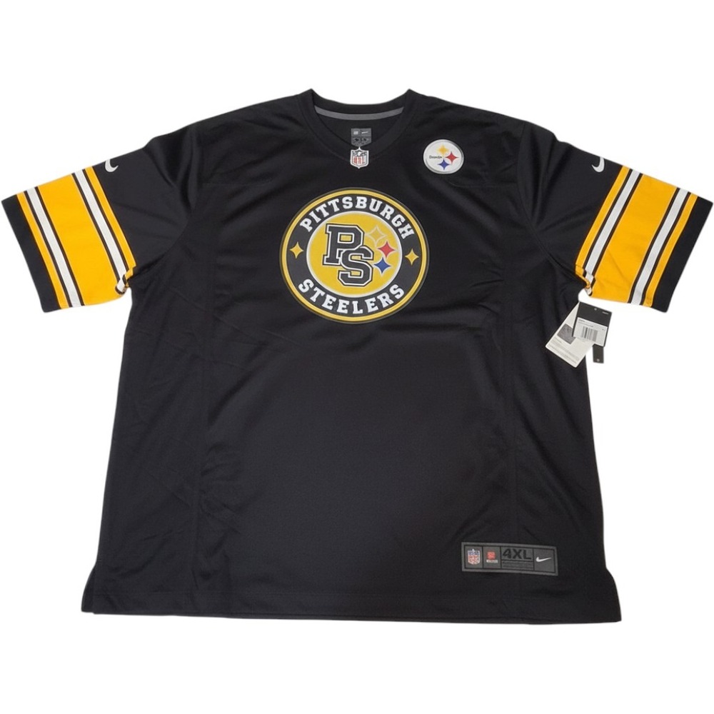 Nike NFL Jersey Mens 4XL Black New Pittsburgh Steelers Fan Gear 67NX-PTGH-7L-FNM